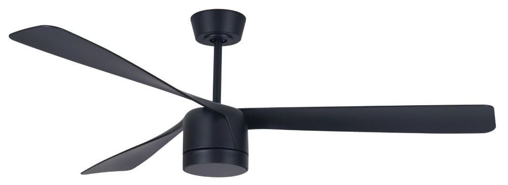 Schwarzer Deckenventilator mit Lampe Peregrine Ø 142cm Beacon 9333509165316