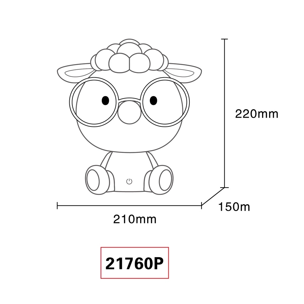 Kinderzimmerlampe Sheepy Pink Globo 9007371518289