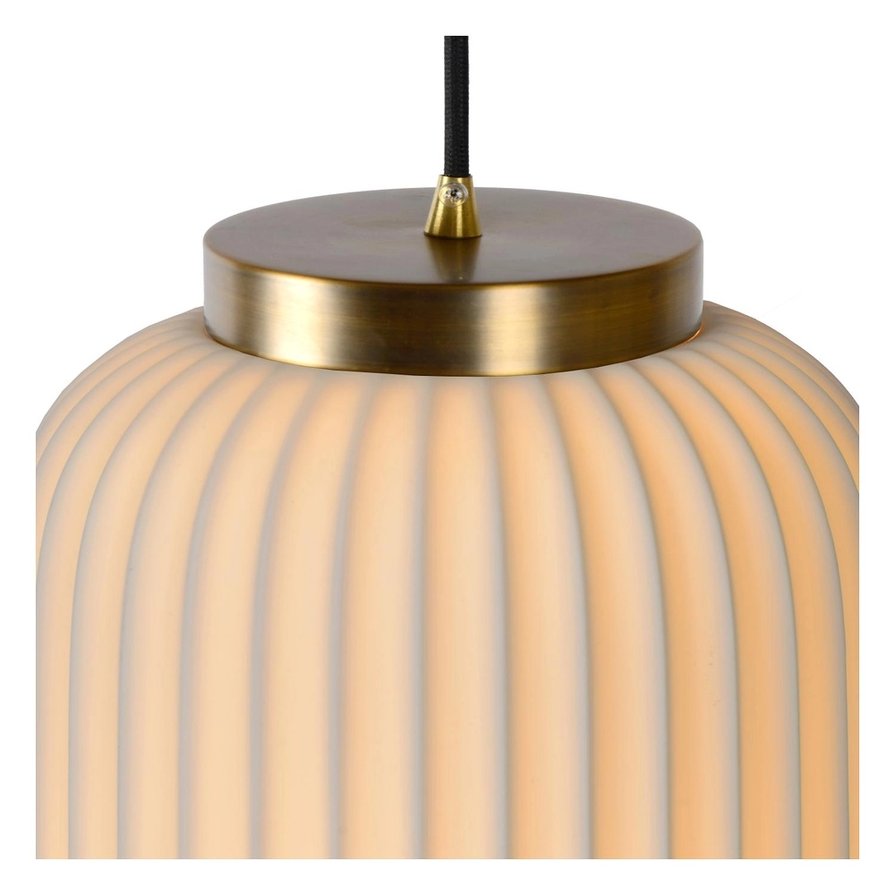 Design-Pendellampe Gosse Gold mit Weiß Lucide 5411212134141