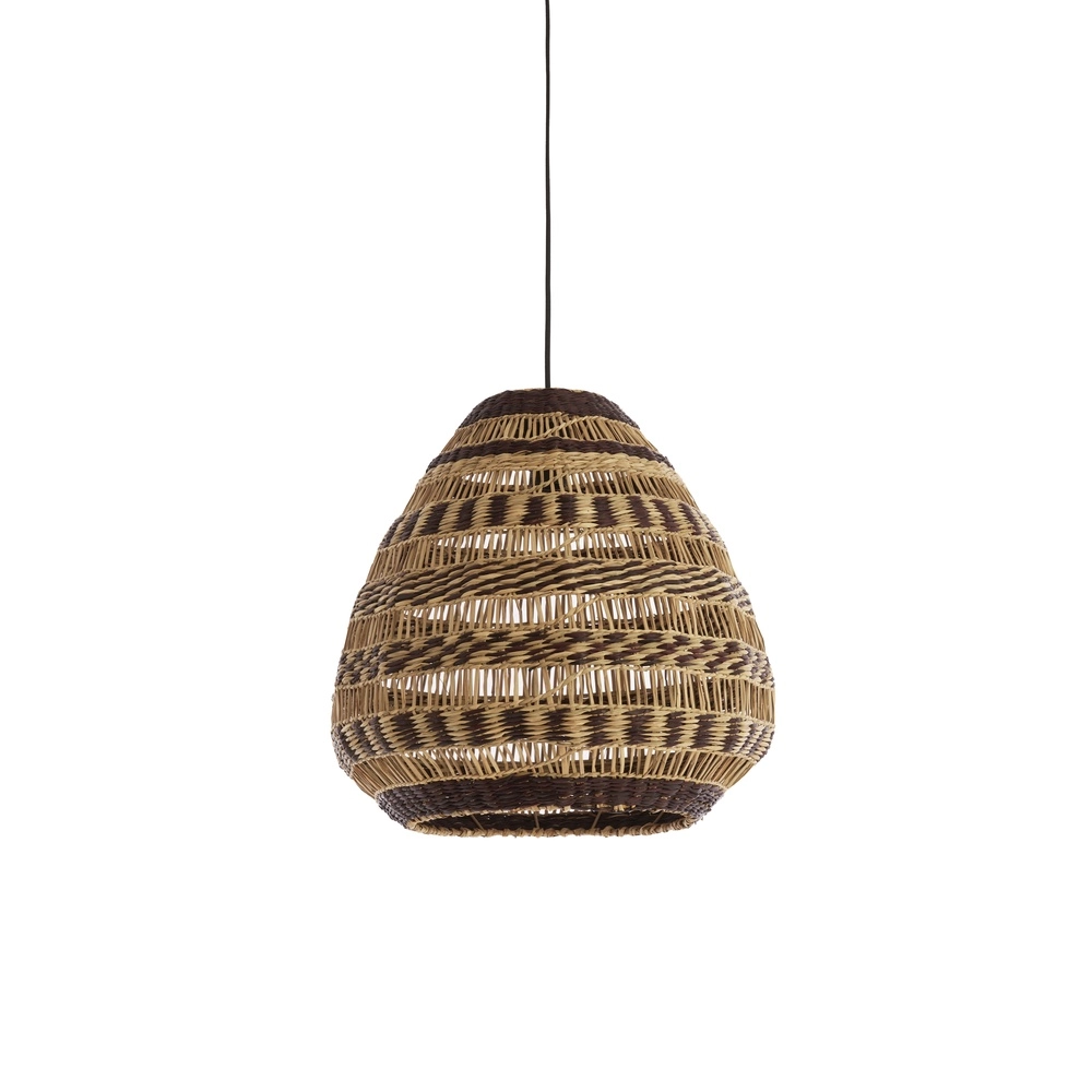 Rattan-Pendellampe Soluna Ø 47 cm – dunkelbraun, natürlich. Light & Living 8717807836764