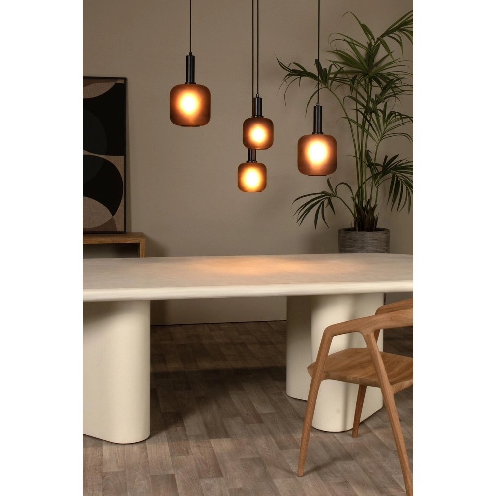 Schwarze Pendellampe Eloise 4-Licht Lucide 5411212452474