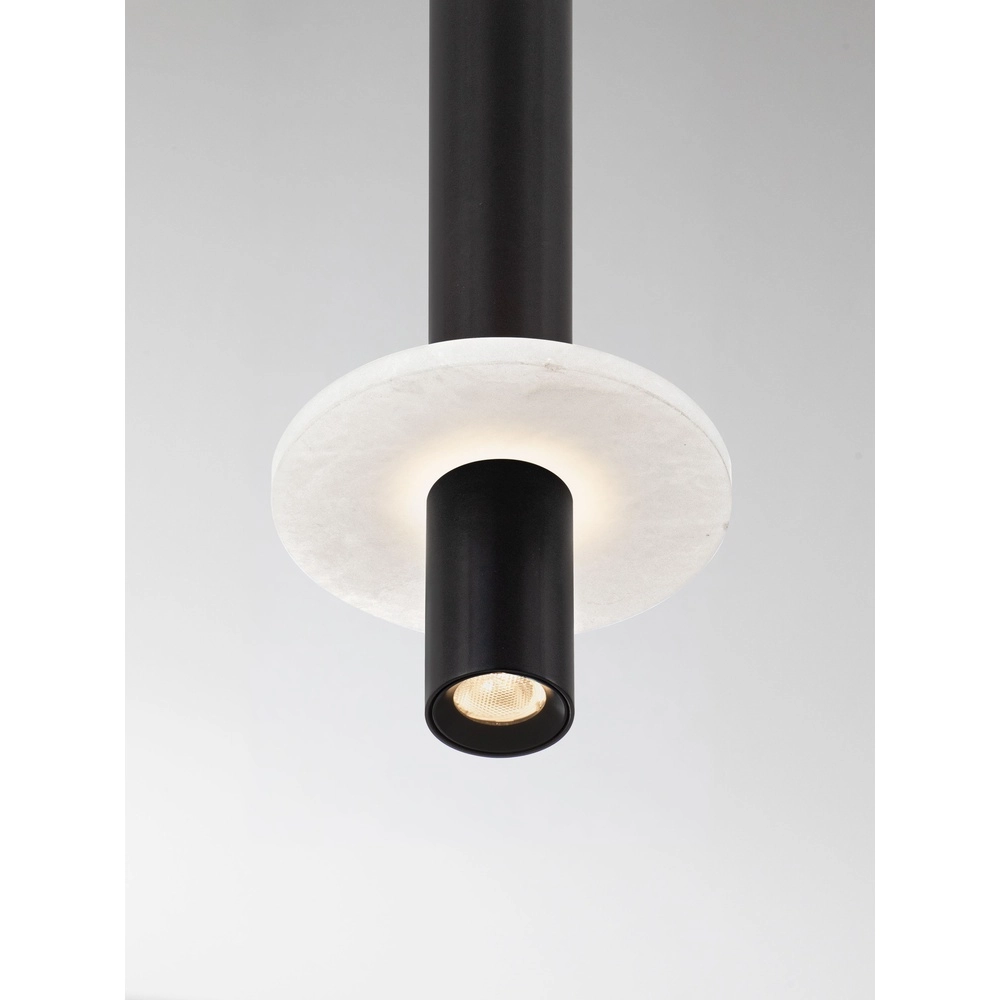 Design-Pendellampe Noemi schwarz mit weißem Ø 11 cm Lyora 5212063503274