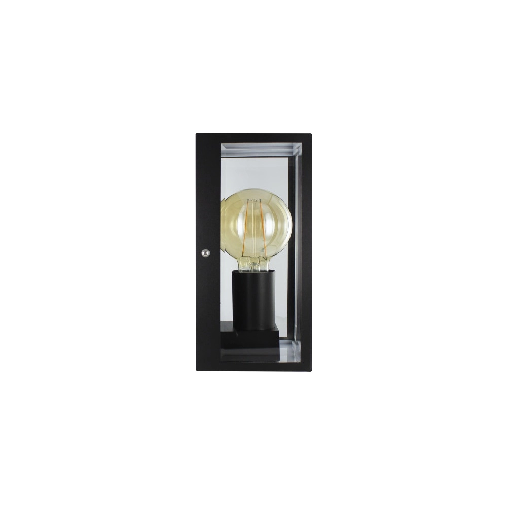 Schwarze Außenlampe Prato E27 – Glas Lyora 5055788268765