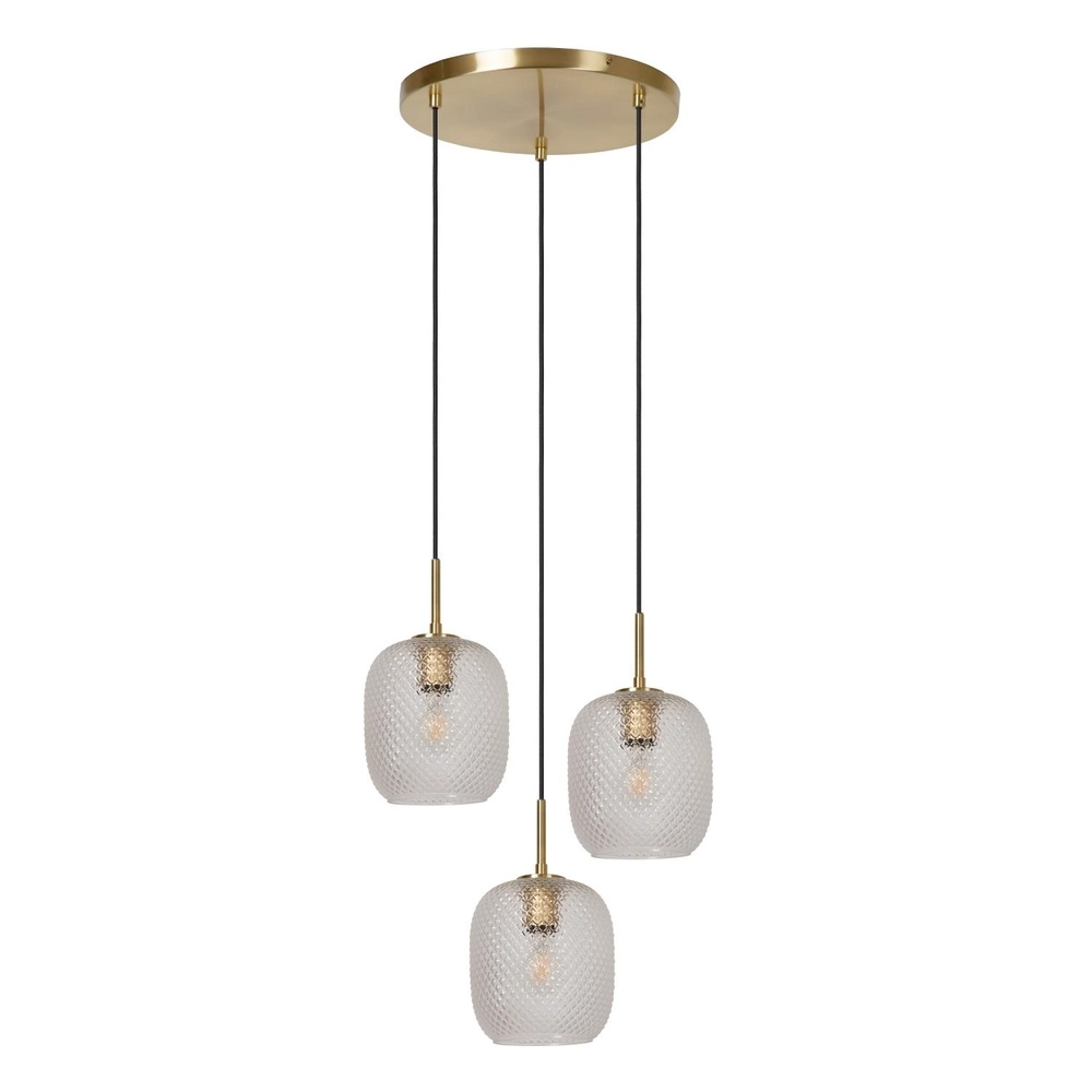 Elegante Pendellampe Alicent Gold 3-Licht