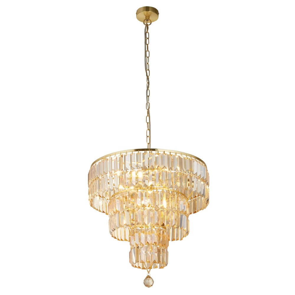 Goldener Kronleuchter Empire Ø 50cm Searchlight 5053423249919