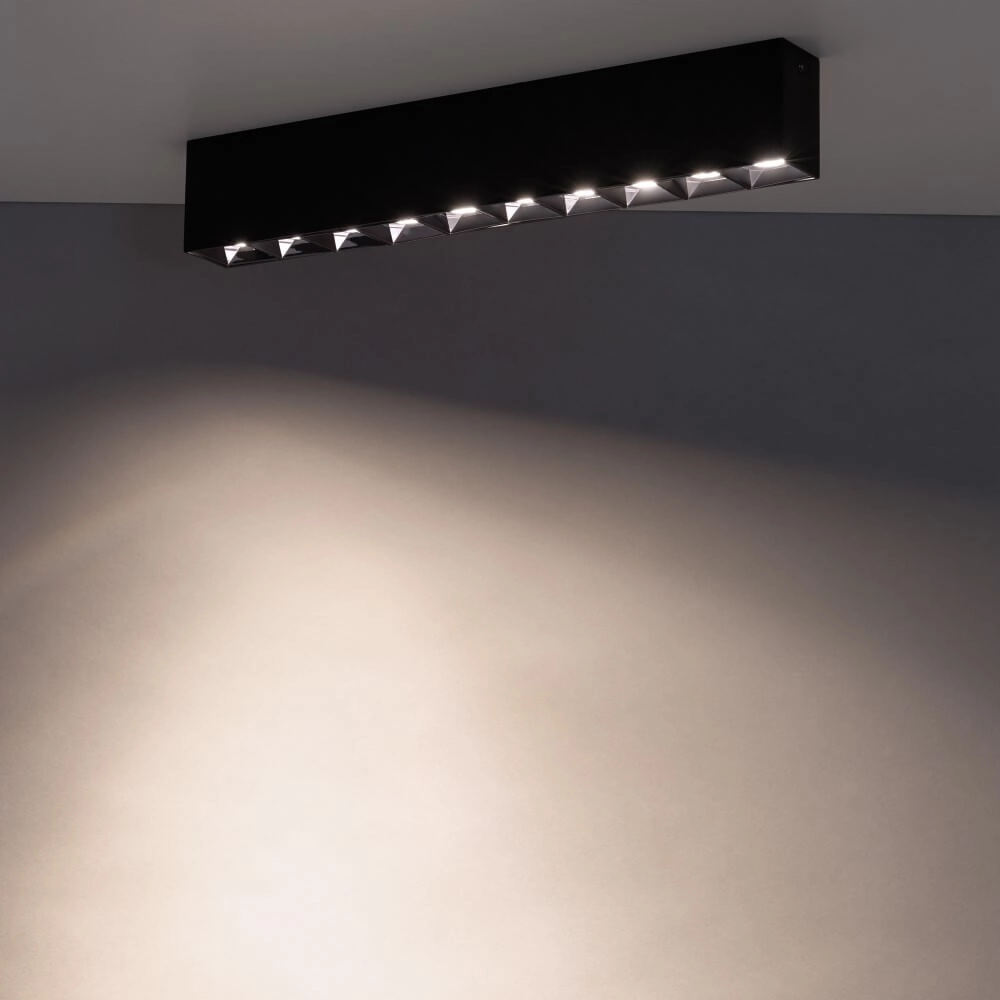 Schwarzer Aufbaustrahler Midi Led 10x1 LEDs - 4000K Lyora 5903139100601