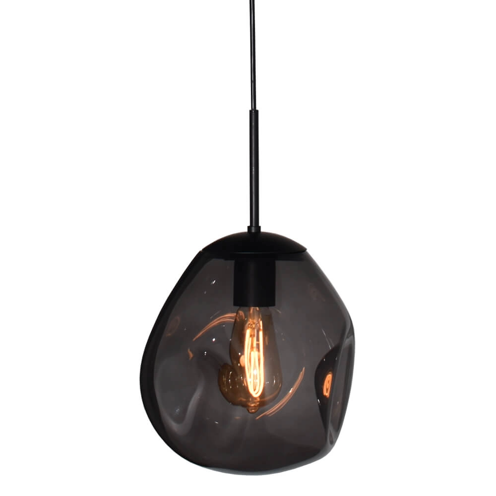 Hängelampe aus Glas Lava 3x Rauchglas Ø 24cm Masterlight 8718121286044