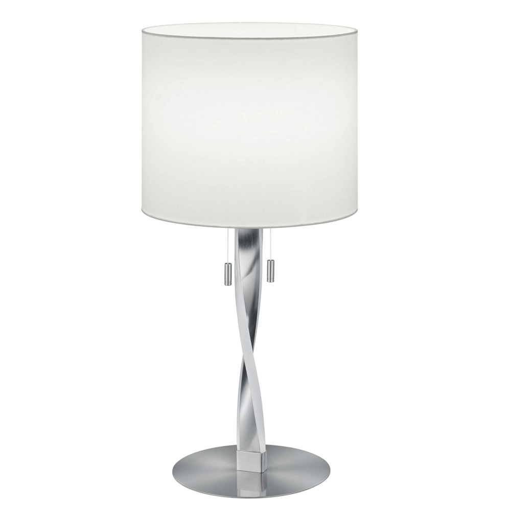 Tischlampe Nandor 62 cm metallic-grau Trio 4017807380453