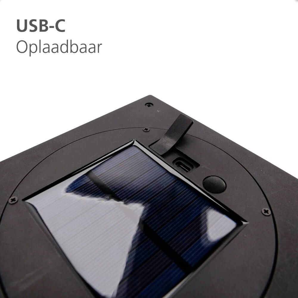Schwarze Tischlampe Usigni Solar- Eglo 9008606297931