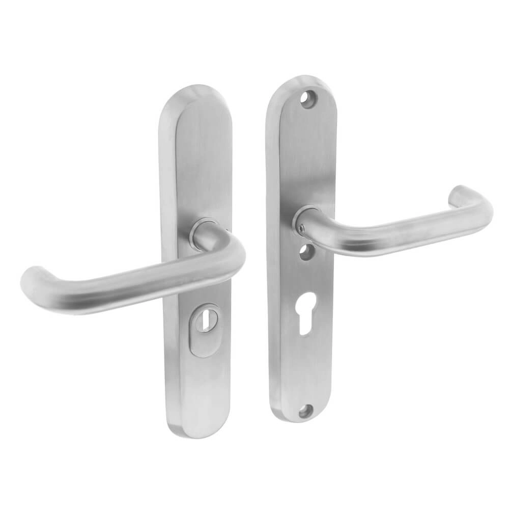 Hintertür-Hardware Aurano Kernzugschutz oval PC 55mm Edelstahl Intersteel 8714186394786