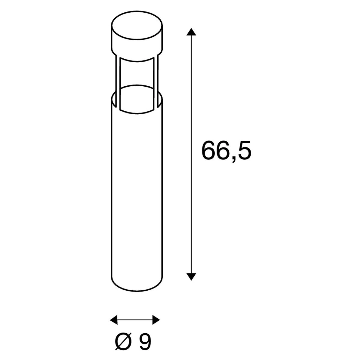 LED-Stehleuchte Slots 65 SLV 4024163131308