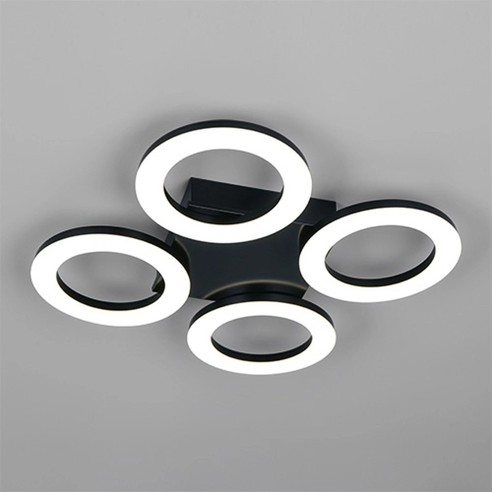 Design-Deckenlampe Cemi Schwarze Runde Trio 4017807704372