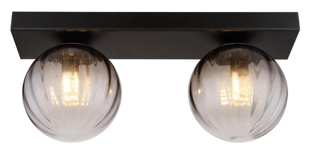 2-flammige Deckenleuchte Dallerta Rauchglas Globo 9007371449576