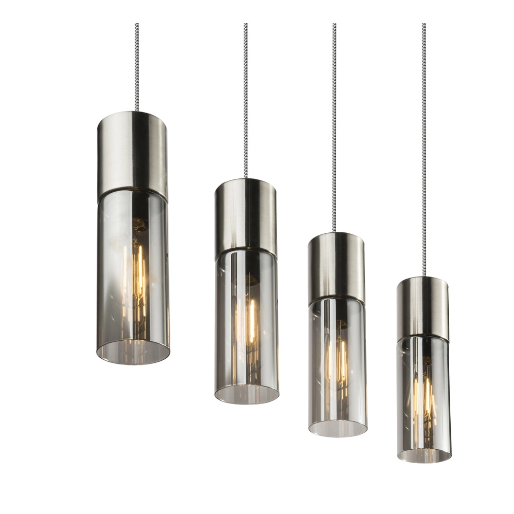 4-Licht Pendellampe Annika Nickel-Design Globo 9007371382200