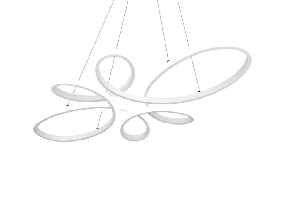 Design-Hängelampe Fly Weiß Trio 4017807600919
