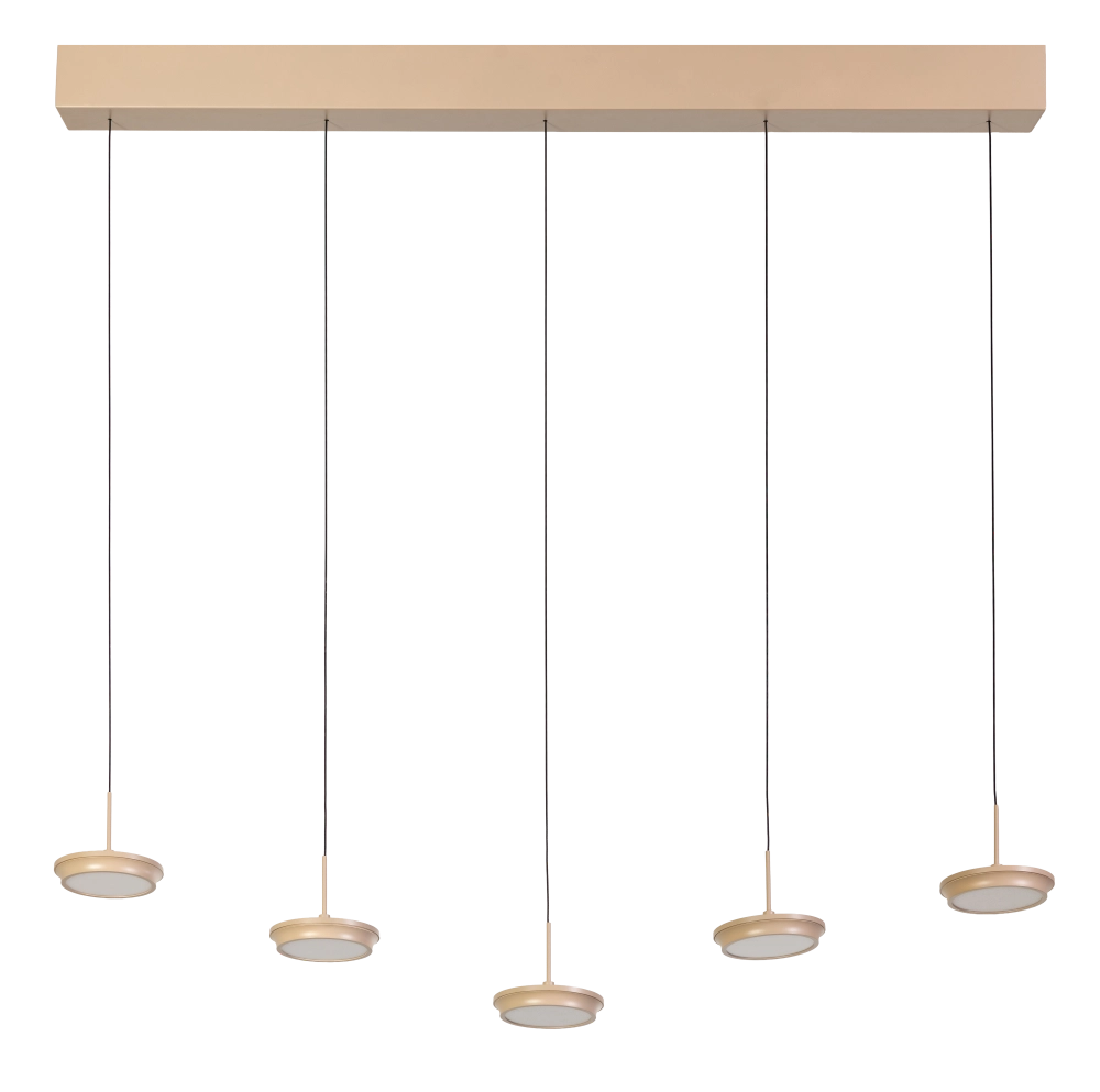 Moderne 5-Licht Pendellampe Desiree Sand ETH 8720195311973
