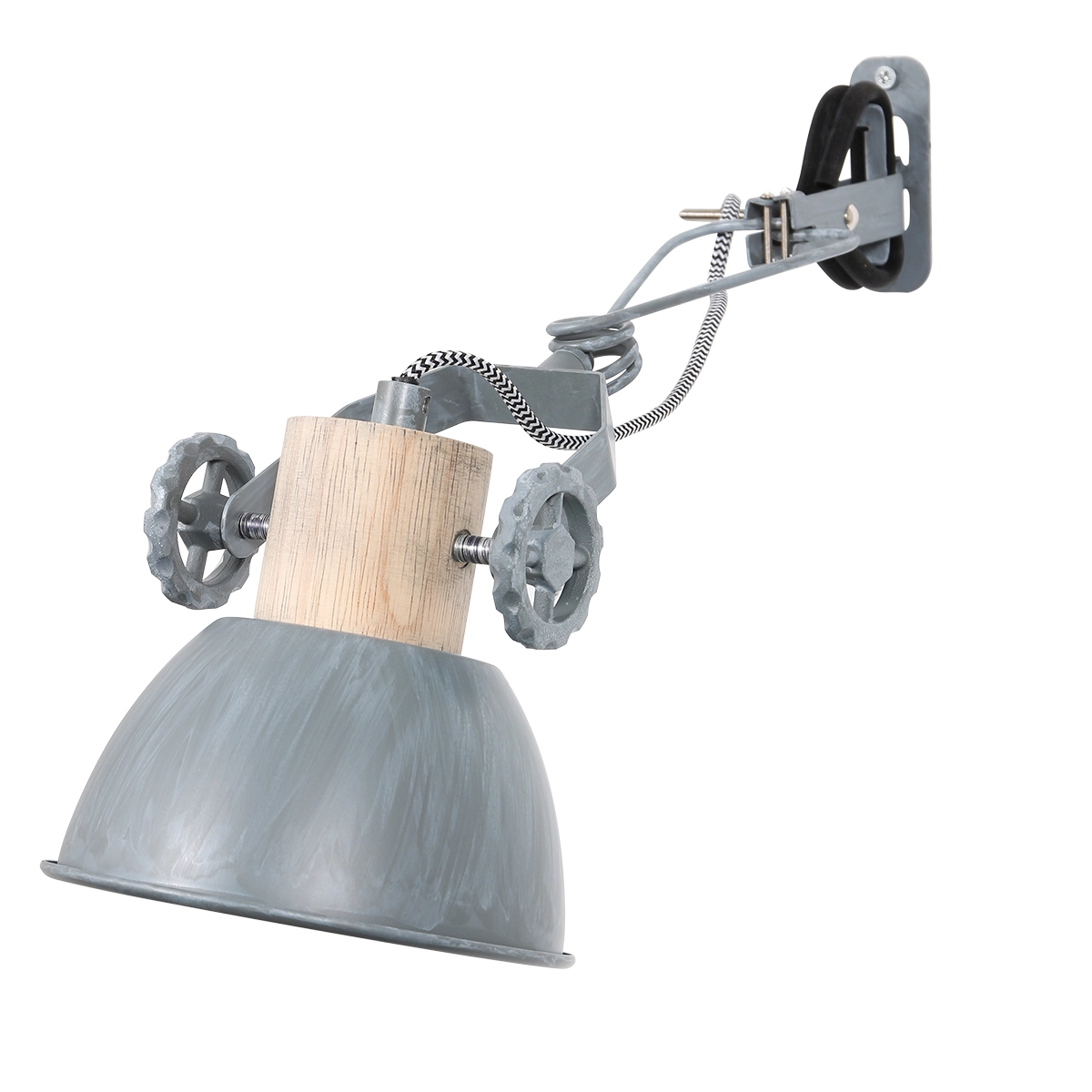 Klemmstelle Gearwood Zinkgrau mit Holz Steinhauer 8712746133776