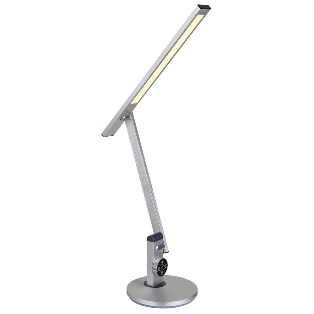 Schreibtischlampe Solana Silbergrau Globo 9007371449644
