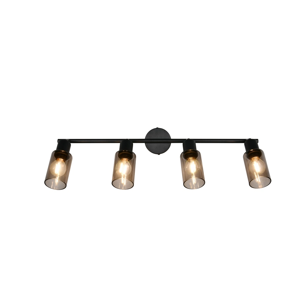 Design-Deckenlampe Mars 4-Licht Schwarz Trio 4017807670516