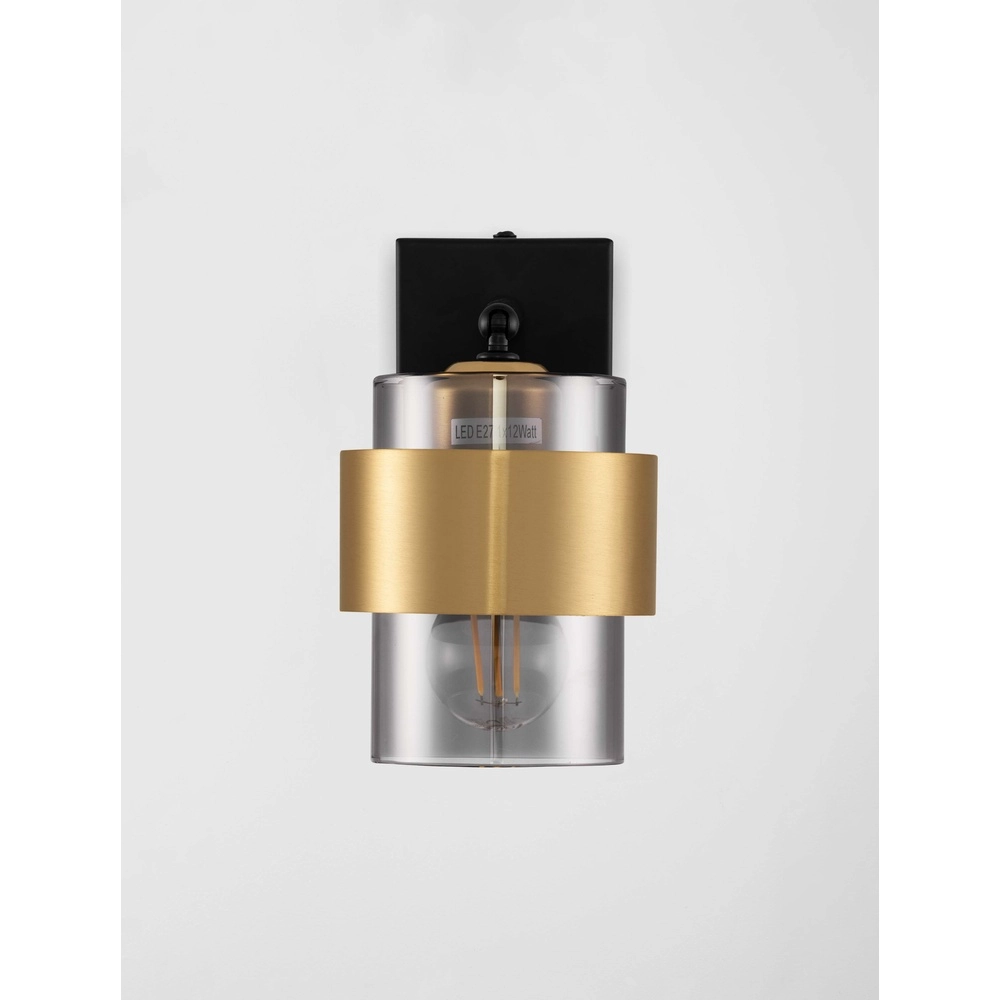Wandleuchte Sianna schwarz mit gold Lyora 5212017452627