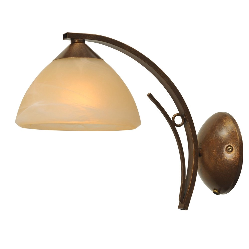 Wandlampe Bolzano 17 cm Bronbruin