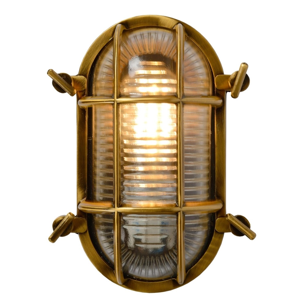 Bullseye-Wandlampe Dudley IP54 Gold Lucide 5411212114884
