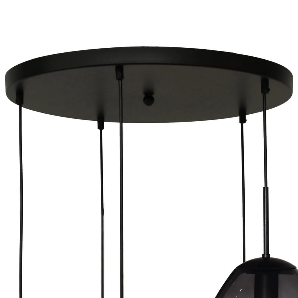 Vide-Hängelampe Lava 5x Rauchglas Ø 24cm Masterlight 8718121286587