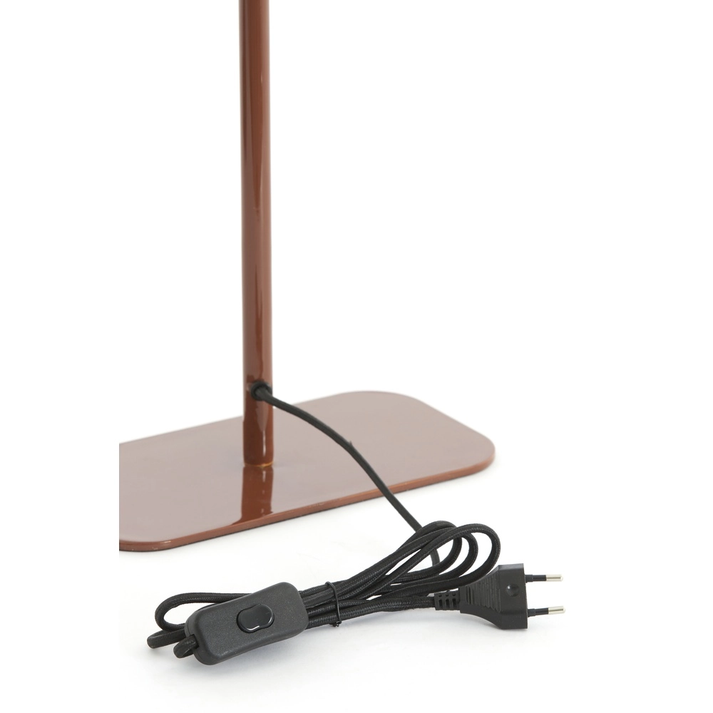 Nachttischlampe Elenie 25x13 cm – glänzend rot-braun Light & Living 8717807818852