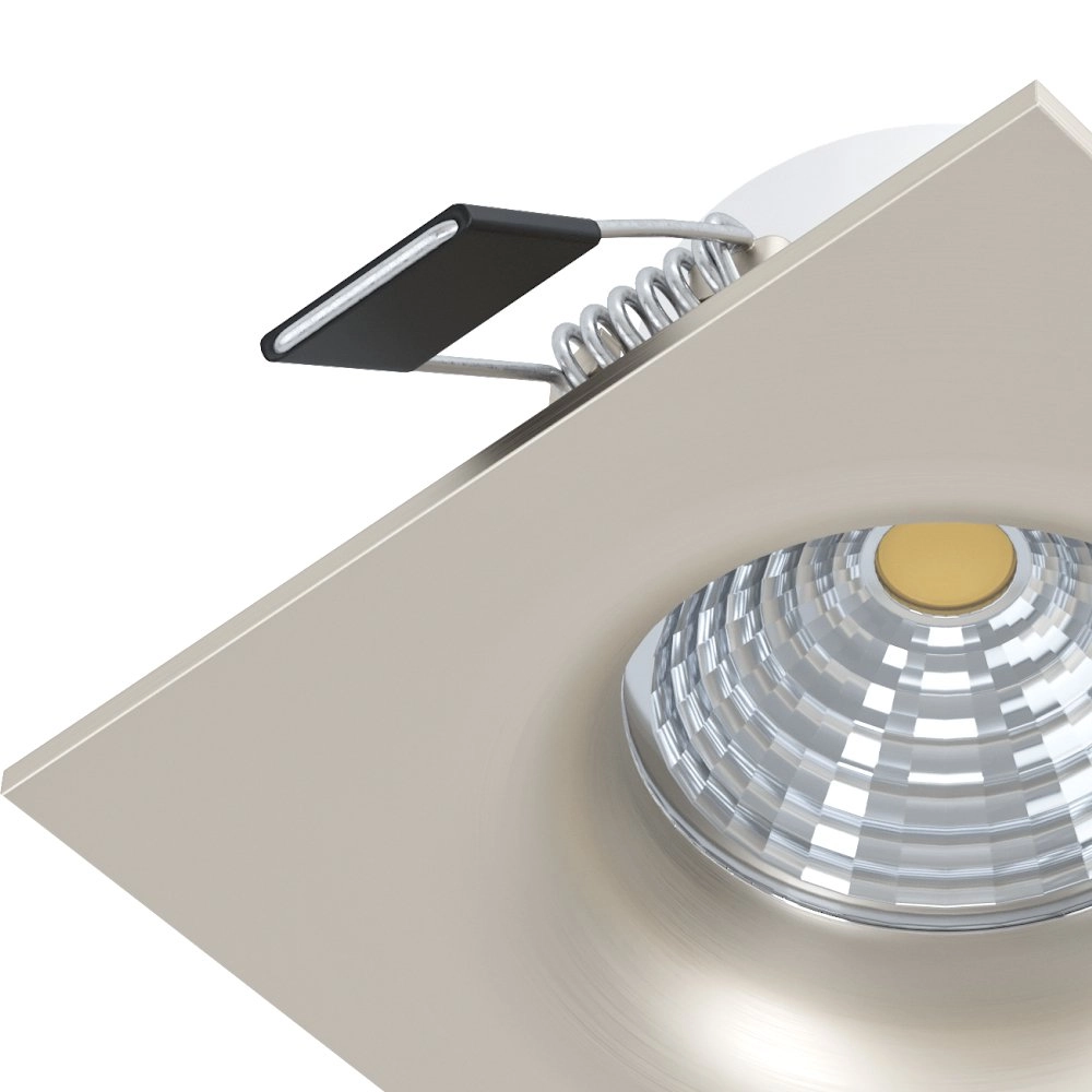 Quadratischer LED-Spot Saliceto 6W - 2700k - 8,8 cm Metallgrau Eglo 9002759984748