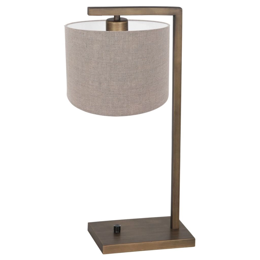 Tischlampe Stang mit grauer Kapuze Steinhauer 8712746189773