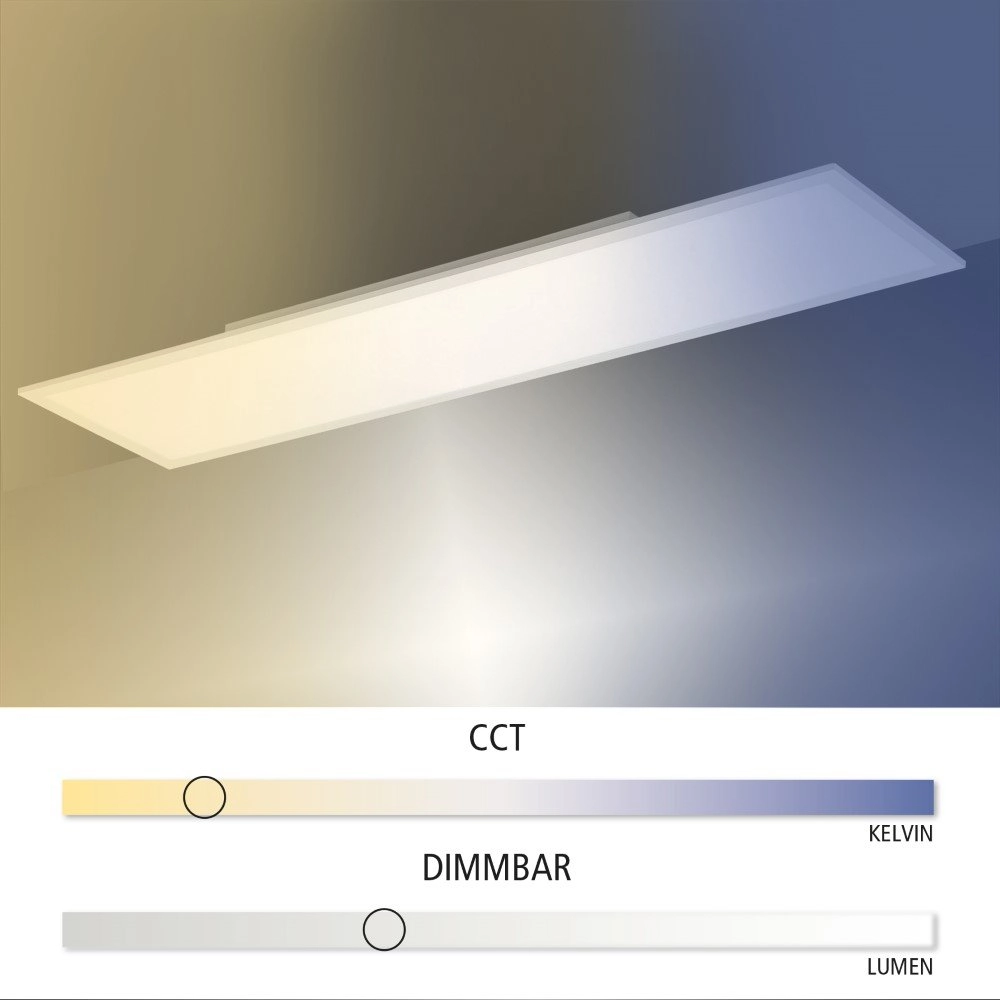 Deckenleuchte Flat 120 x 30 cm Just Light 4043689938529