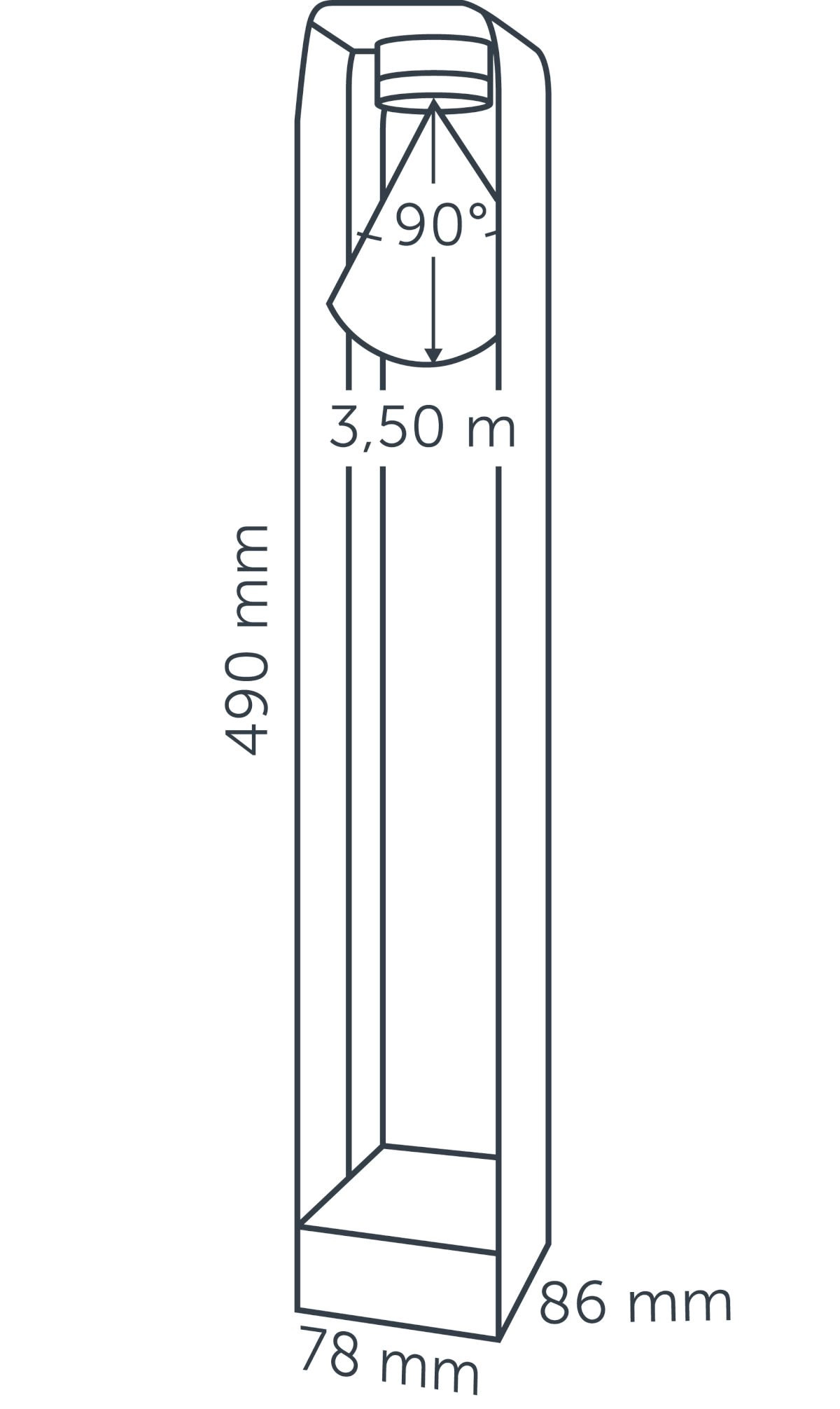 Gartenstrahler Ace High Dark 12 Volt LED In-lite 8717051004247