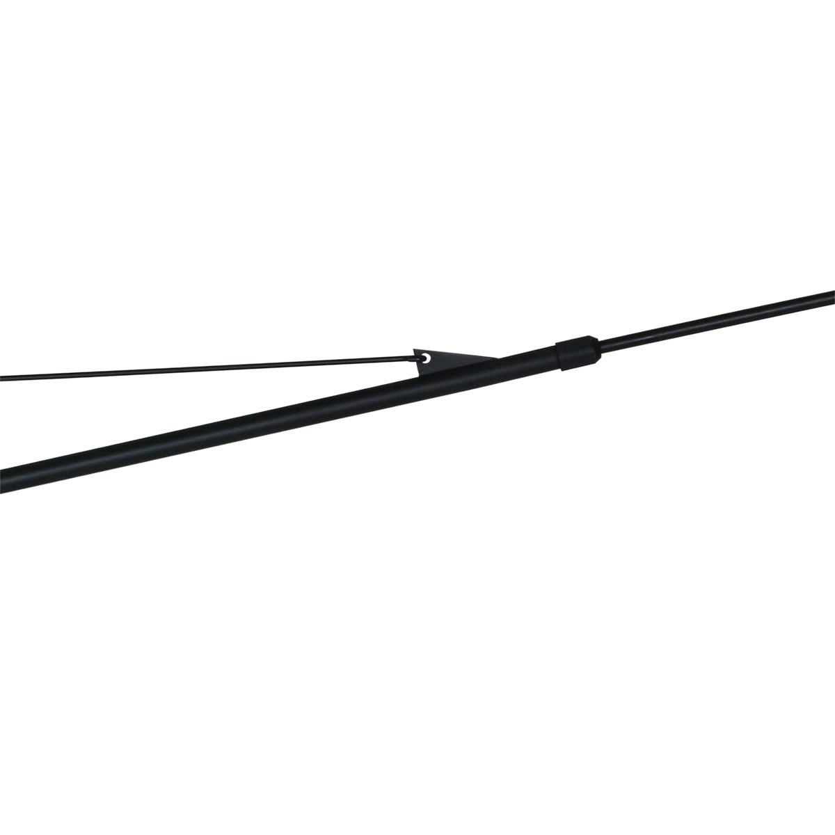 Wandlampe Elegant Classy 50 cm schwarz mit taupefarbenem Samtschirm Steinhauer 8712746146042