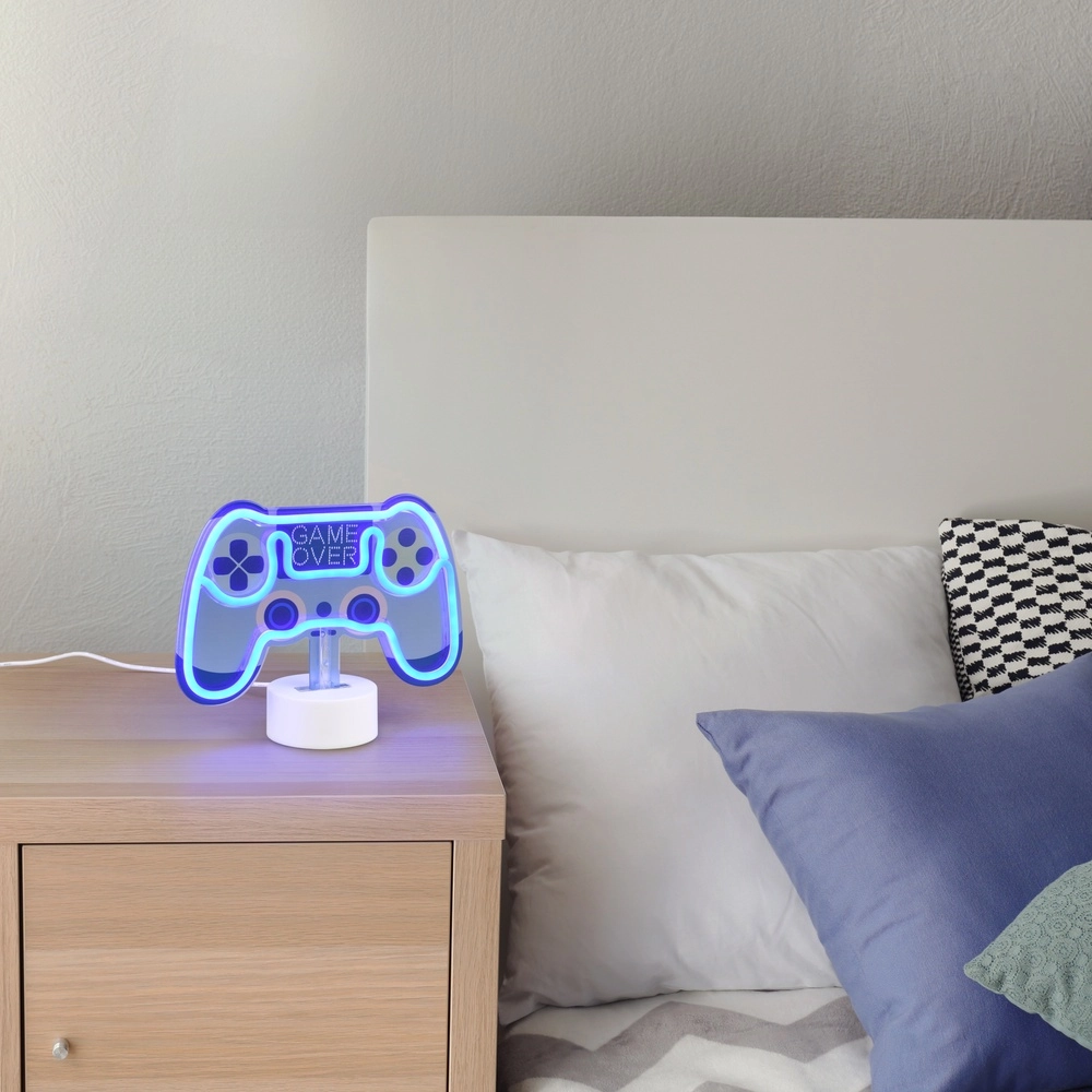 Neon Tischleuchte Control blau Trio 4017807600803