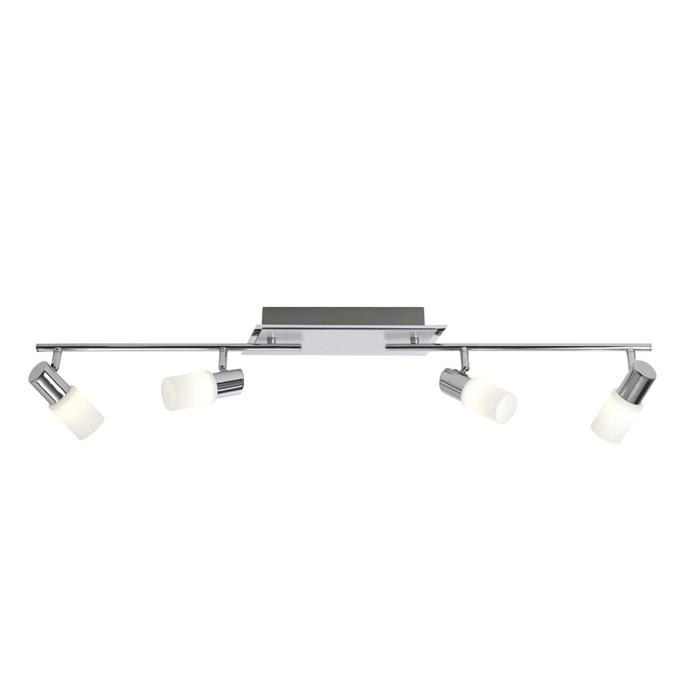 LED-Deckenstrahler Series 8214 4-Licht-Metallgrau mit chrom