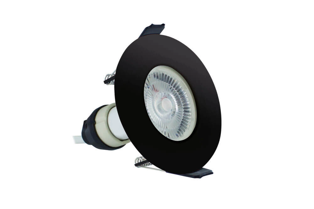 Schwarzer Einbaustrahler EvoFire GU10 - rund Lyora 5055788253792