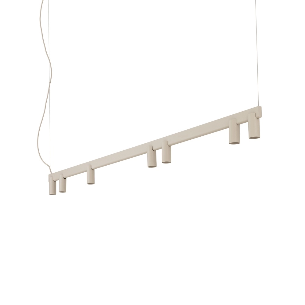 Design-Pendellampe Fourty 7-hell sandbraun