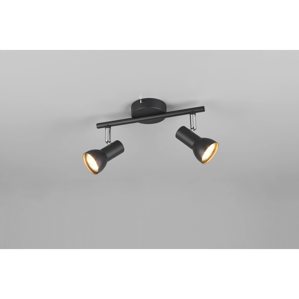 Deckenlampe Cantar schwarz 2-flammig Trio 4017807615906