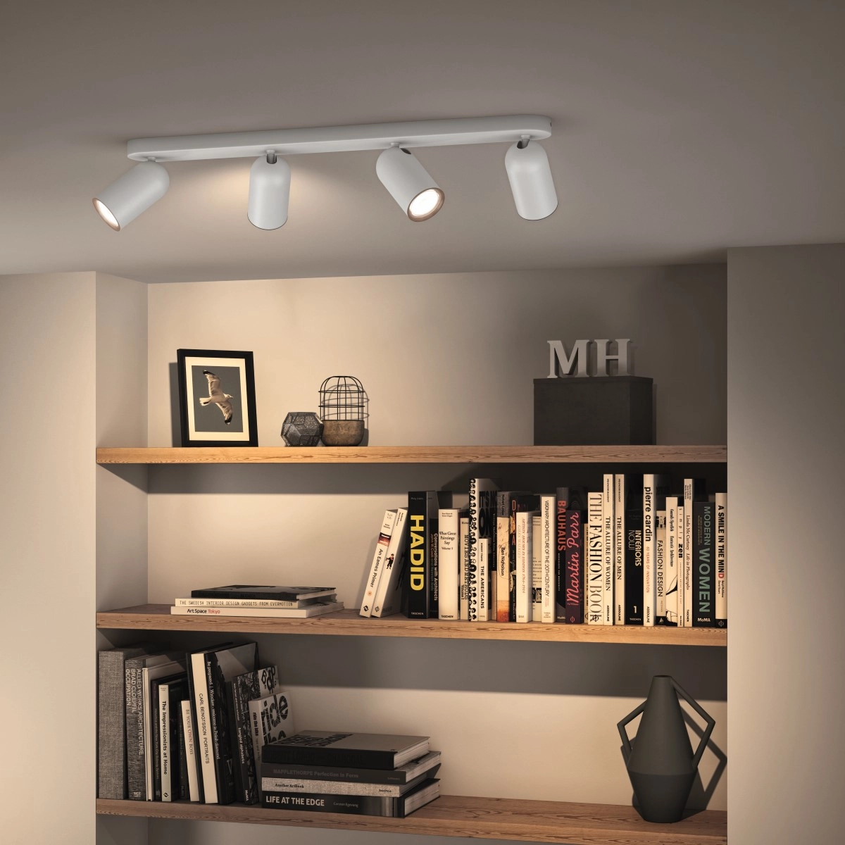 Leuchte Pongee 4-Licht weiß Philips 8718696164853