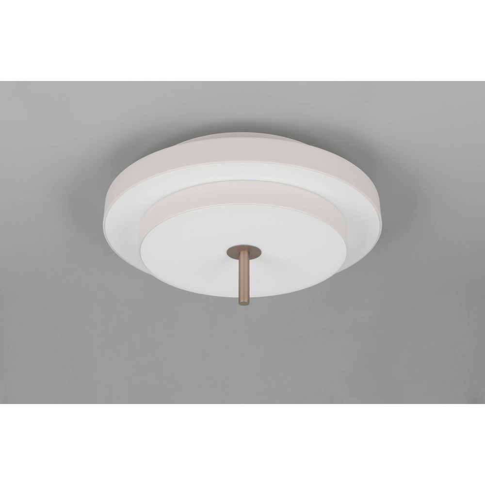 Moderne Deckenleuchte Keaton weiß Ø 40cm Trio 4017807653700