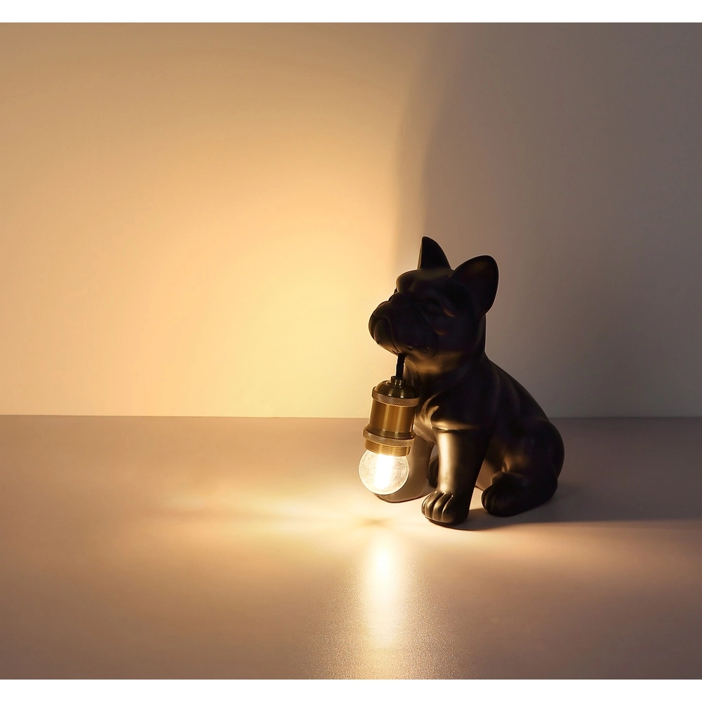 Tischlampe Dogo Hund Schwarz Globo 9007371569328