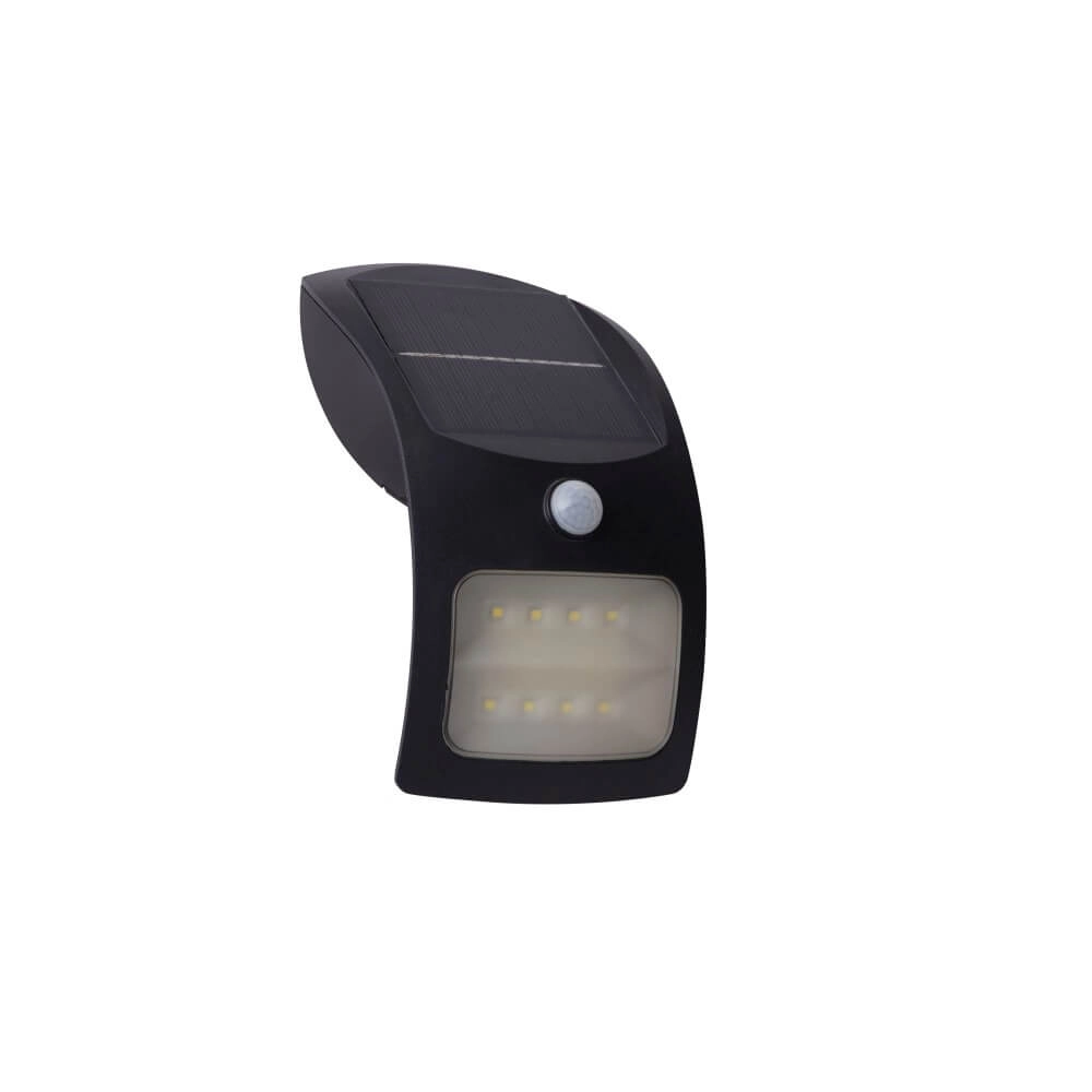 Schwarze Wandlampe Solar Design