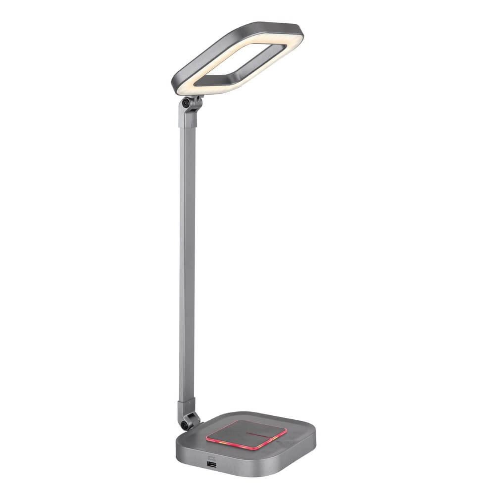 Schreibtischlampe Monaco grau Globo 9007371420391