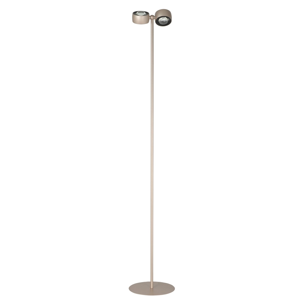 Design-Stehlampe Amora Champagnergold