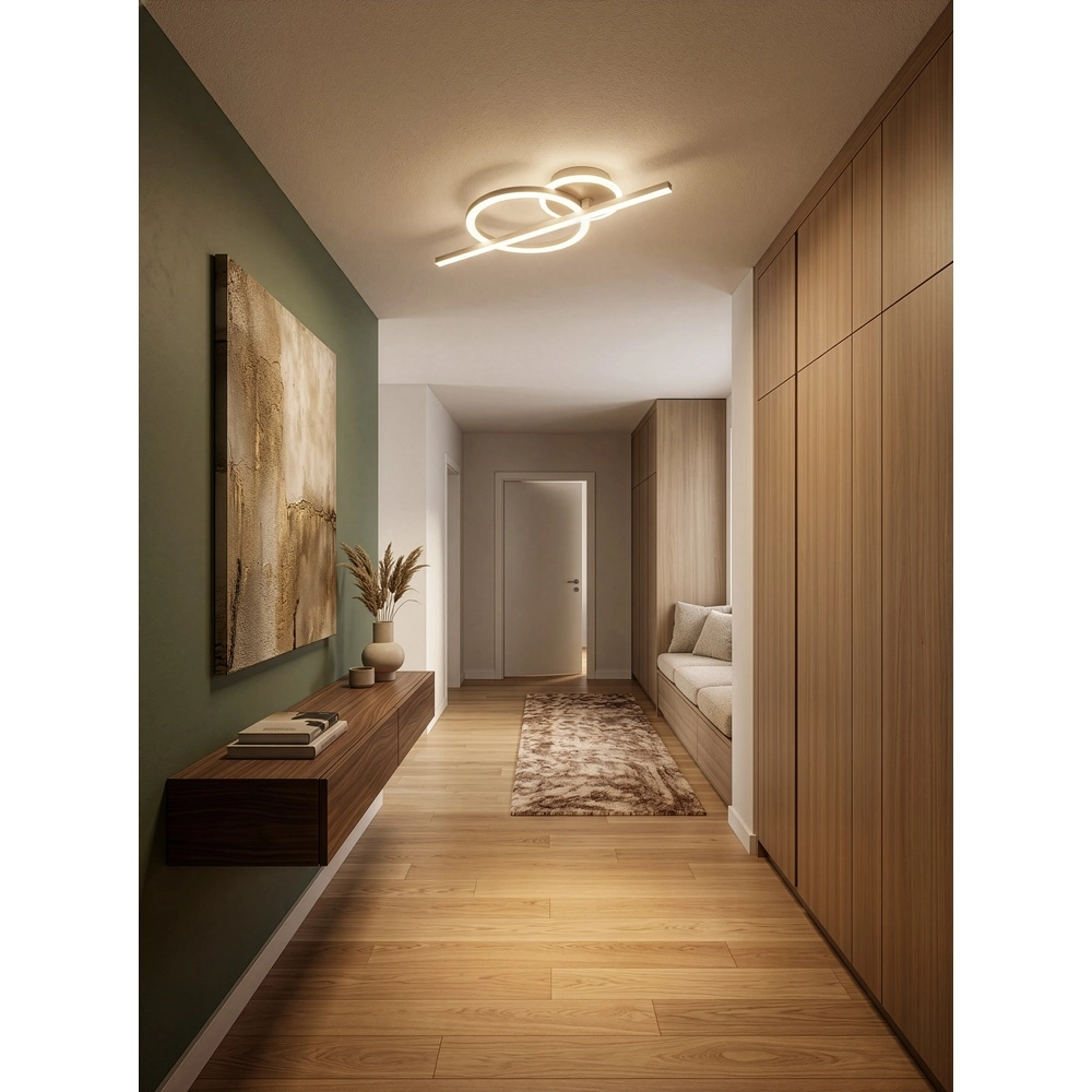 Deckenlampe Welis Moderner Sandbraun Trio 4017807704440