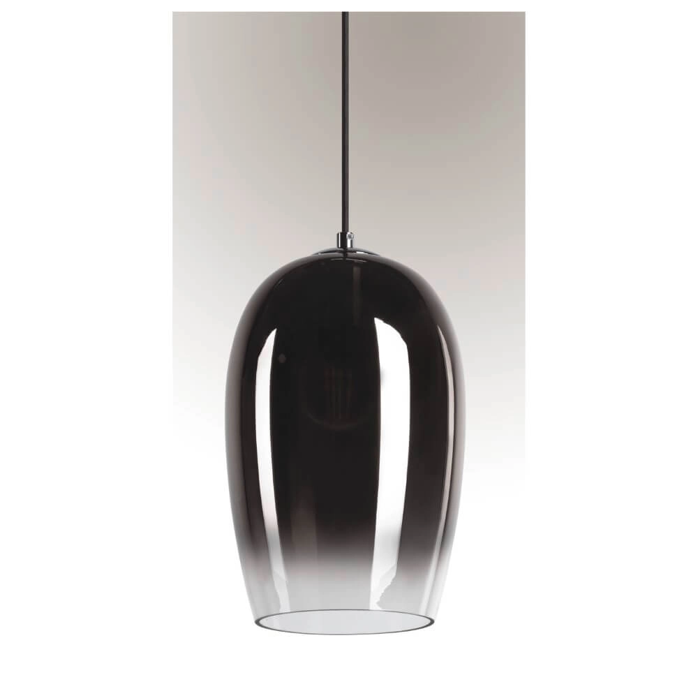 Hängelampe aus Glas Pantilo Rauchglas - Ø 18cm SLV 4024163266420