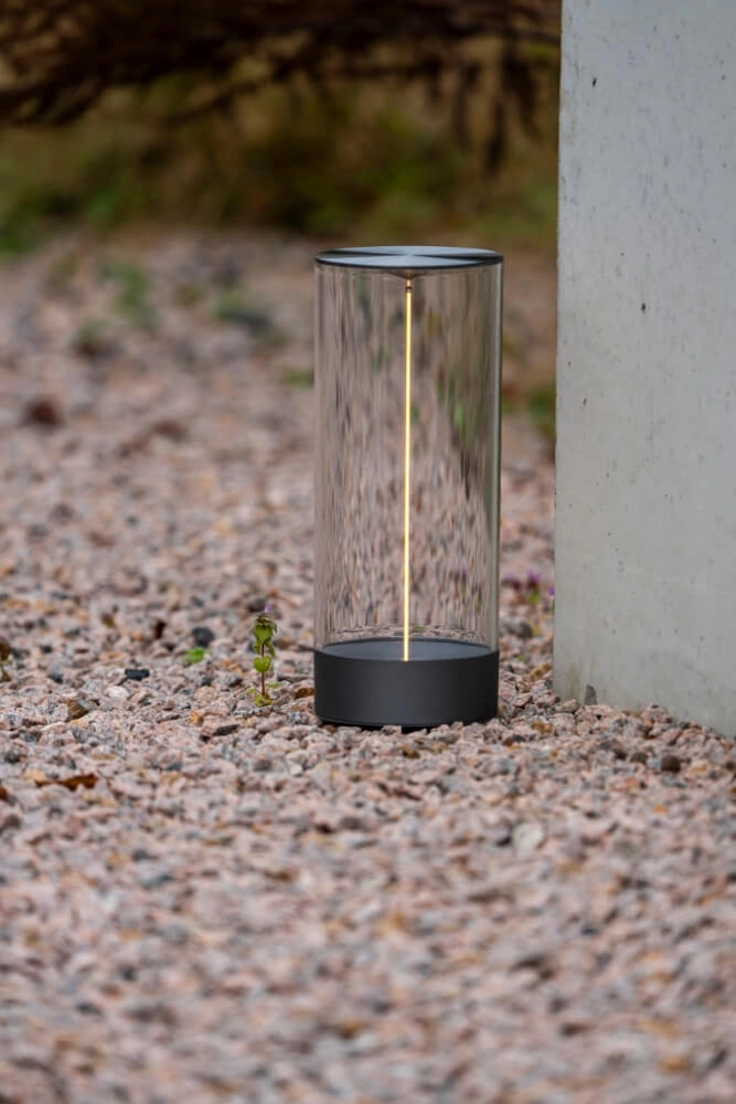 Wiederaufladbare Lampe Edison L anthrazit KonstSmide 7318307847376