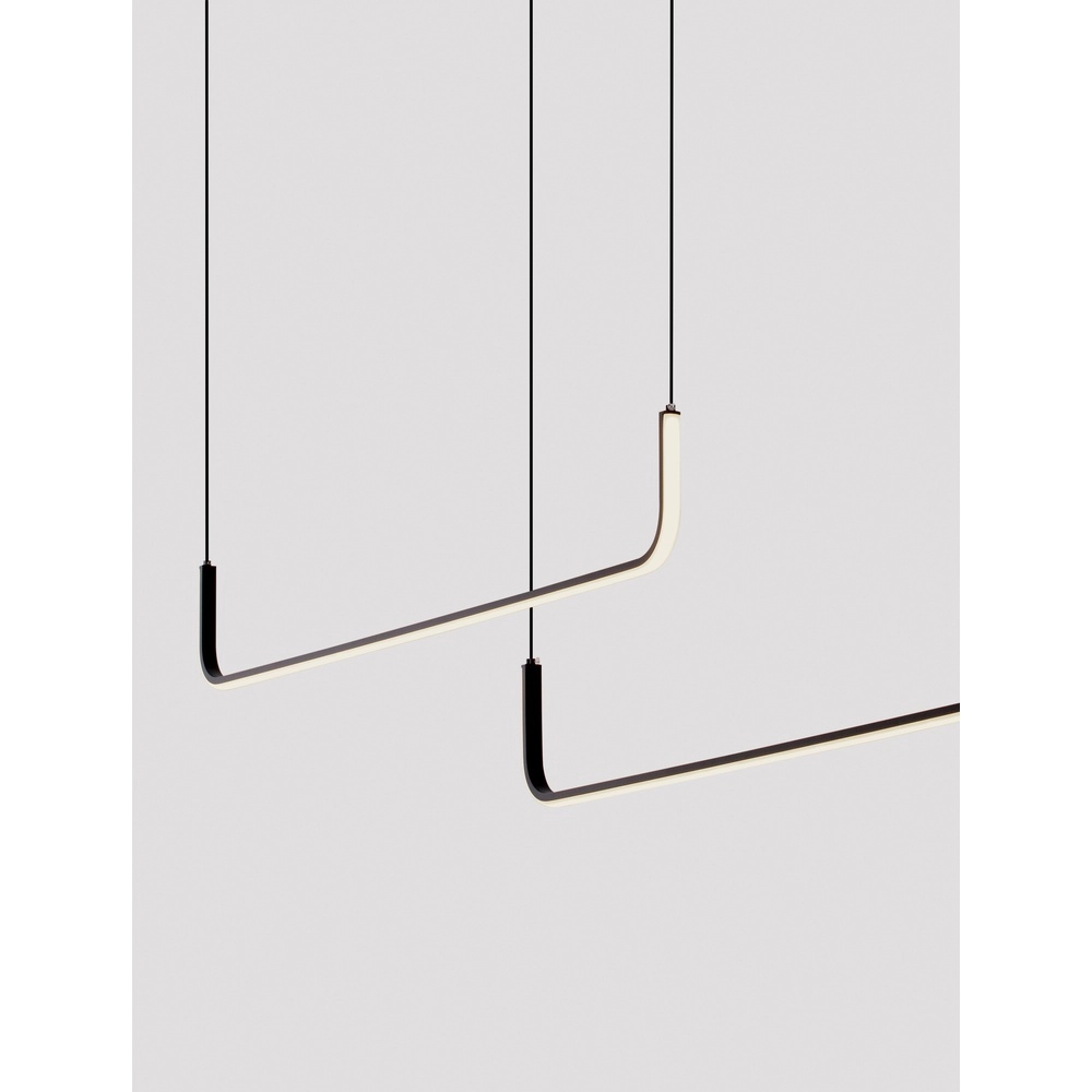 Schlanke Pendelleuchte Strita Schwarzes Doppelzimmer Lyora 5212017455680