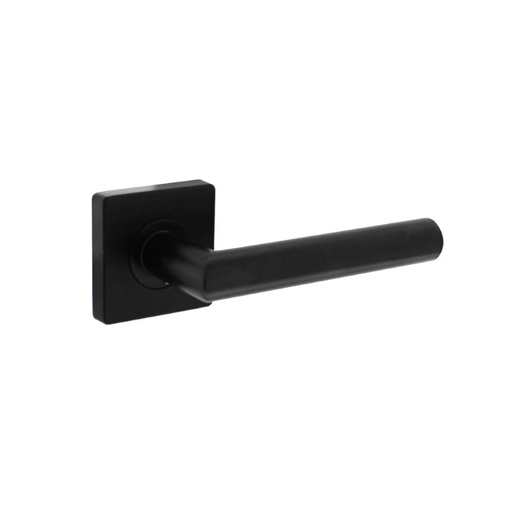 Türklinke Bastian auf Rosette quadratisch schwarz Intersteel 8714186499108