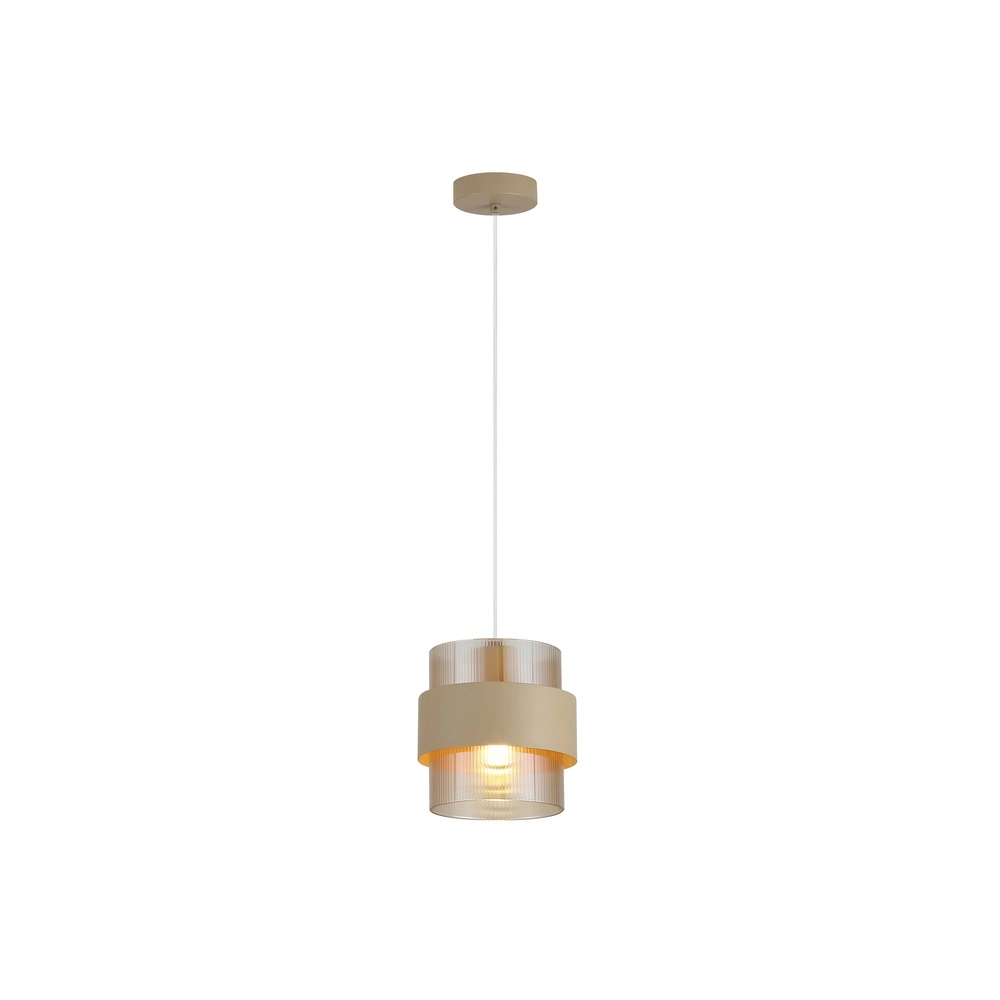 Pendelleuchte Royal 1-hell sandbraun Searchlight 5053423296777
